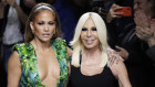 Jennifer Lopez and Donatella Versace recreate the singer’s red-carpet Grammy moment on the Milan runway in 2019.