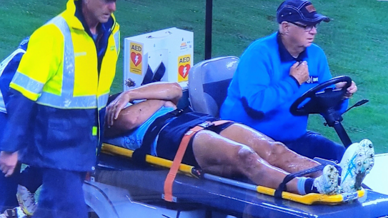 Joseph-Aukuso Suaalii is taken from the field.