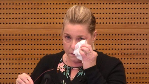 Jacqueline McDowall giving evidence