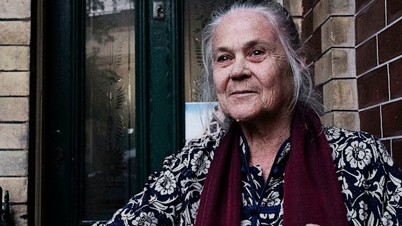 Sally Parslow outside her home. 