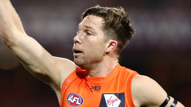 Toby Greene starred with three goals in his first game in a month.