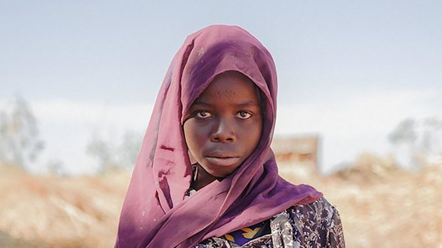 Sudanese refugee Toma at the Adre transit camp on the border of Sudan and Chad.