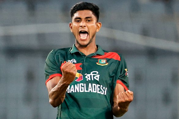 Bangladesh’s Nahid Rana was a key performer in the win over Australia.