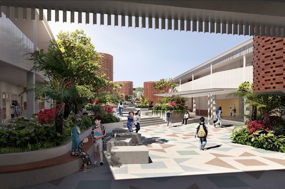 A concept image of the development.