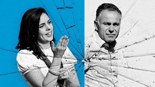 Opposition Leader John Pesutto and MP Moira Deeming.