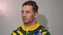 Cameron Murray speaks to media.