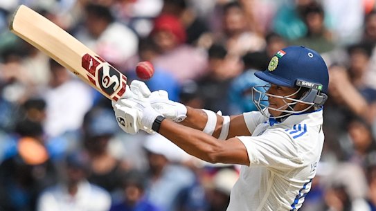 Yashavsi Jaiswal tried to hook a delivery from Pat Cummins and got a faint touch on the ball that resulted in him eventually being given out caught behind.