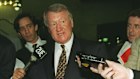 Nobby Clark leaves the Coles Myer AGM in 2004.