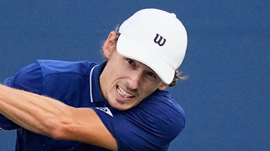 Alex de Minaur bowed out in straight sets.