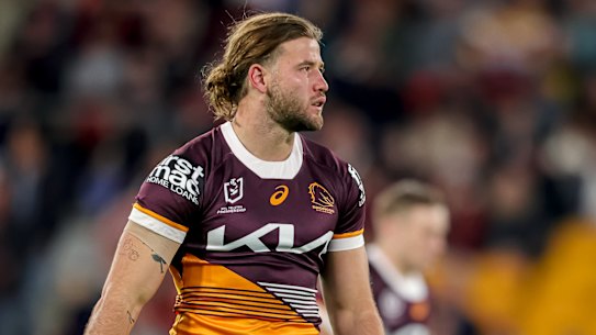 Pat Carrigan was a near lone soldier for the Brisbane Broncos against the Cronulla Sharks.