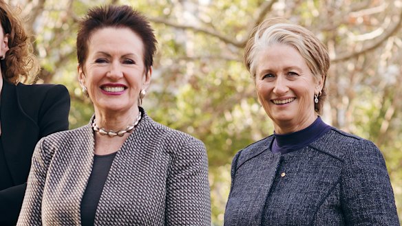 Former allies: Clover Moore (left) and Kerryn Phelps in 2016.