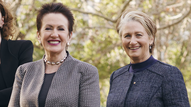 Former allies: Clover Moore (left) and Kerryn Phelps in 2016.