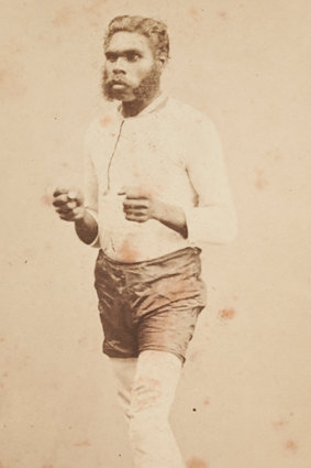 Albert “Pompey” Austin played Australian Rules in its early years and was a talented runner, cricketer, hurdler, high-jumper, boxer, singer, musician and orator.