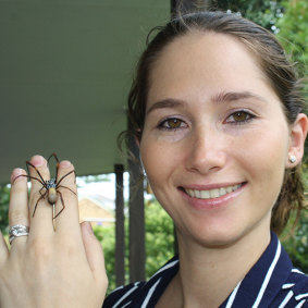 Genevieve  Kerr is studying spider silk synthetic fabrics as a sideline.