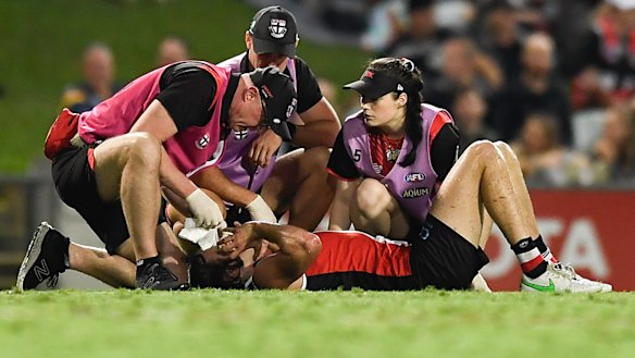 Hunter Clark was flattened by David Mackay.