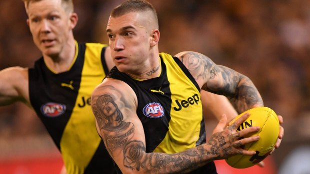 Tigers star and reigning Brownlow medallist Dustin Martin is expected to take on the Cats.