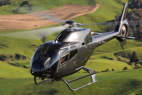 A photo of the helicopter model the resort plans to use for guest transfers.