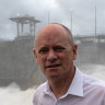 Senate candidate and former Brisbane lord mayor Campbell Newman at Wivenhoe Dam.