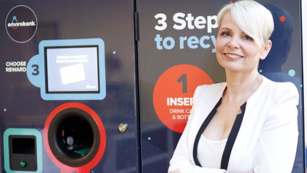 Influential entrepreneur Envirobank Recycling founder Narelle Anderson brings her company to Queensland as part of the 10 cents per container recycling program.