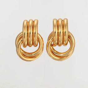 Nadia Bartel likes statement earrings such as these hoops by Heaven Mayhem.