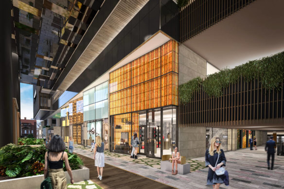 DFS’ three-level T Galleria Emporium in Queen’s Wharf will cover more than 6000 square metres of retail floorspace and deliver more than 100 luxury brands to the area. 