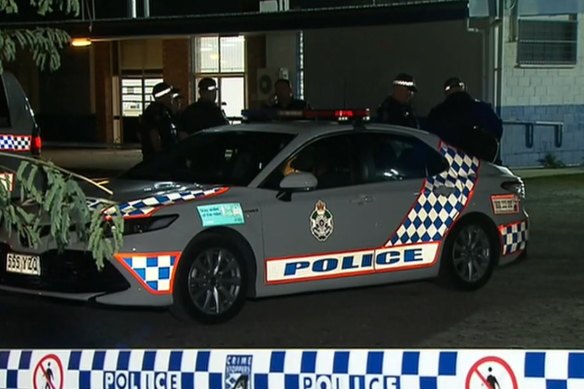 Police and ambulance crews swarmed O’Callaghan Park and the surrounding area after the stabbing.