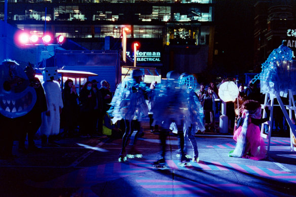 Golden Square is one of the public spaces taken over by Rising.