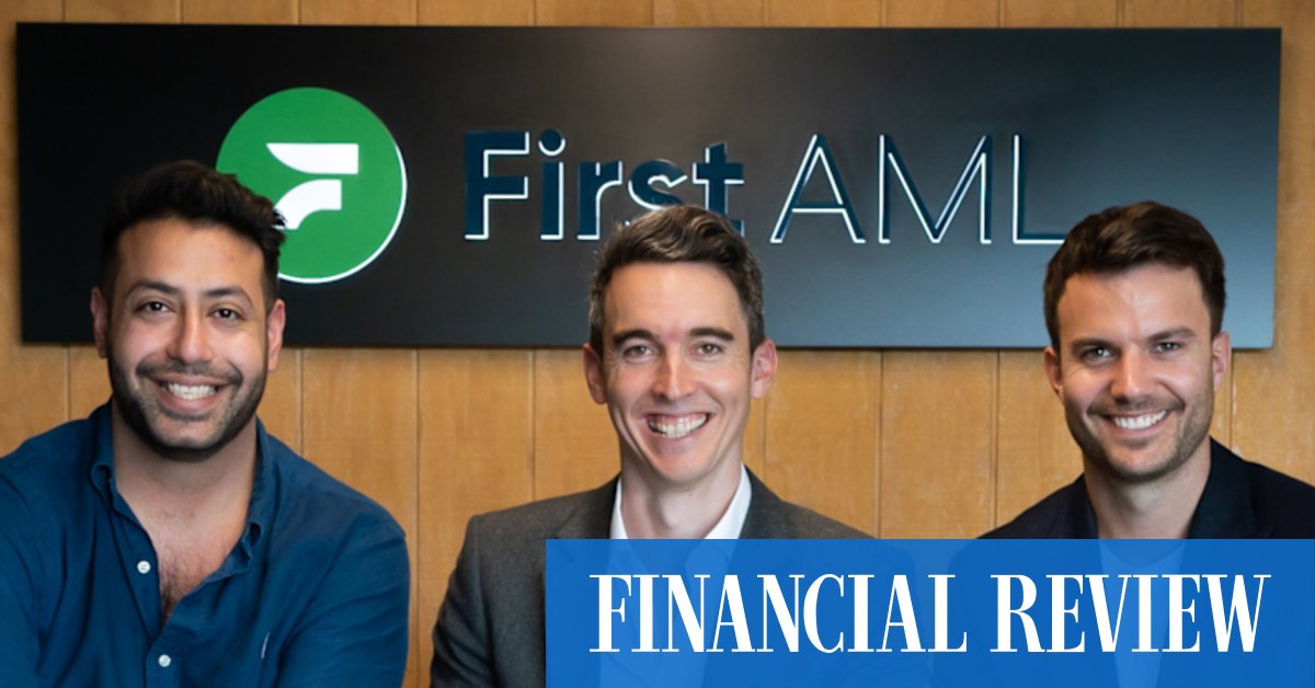 afr.com - Sarah Thompson, Kanika Sood, Angira Bharadwaj - Blackbird secures payday at start-up First AML as Five V comes calling