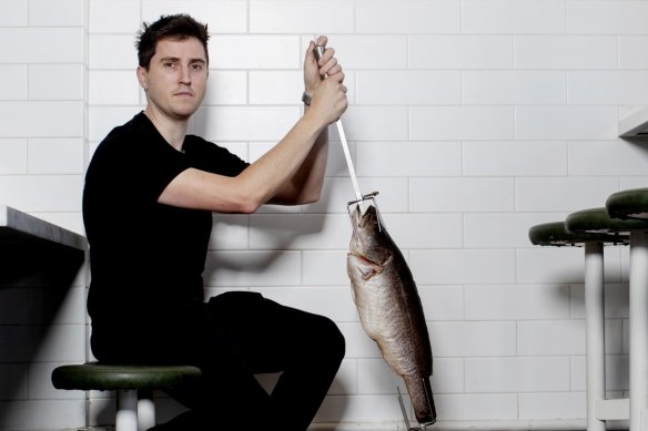 Josh Niland at Charcoal Fish in Sydney’s Rose Bay.