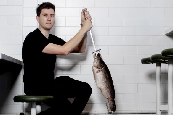 Josh Niland at Charcoal Fish in Sydney’s Rose Bay.