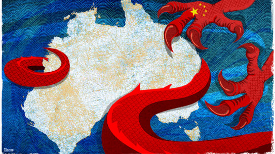 China has ratcheted up pressure on Australia. 
