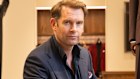 Matt Jensen, founder and CEO of MJ Bale, wearing the blazer made from the wool of sheep fed seaweed.