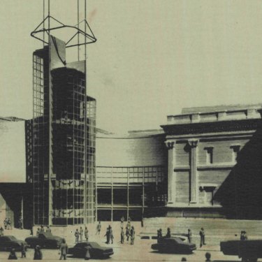 The proposed National Gallery extension that enraged Prince Charles.