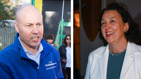 Josh Frydenberg and Monique Ryan.