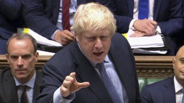 British PM Boris Johnson accuses Labour leader Jeremy Corbyn of running scared from an election.