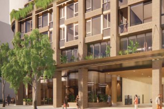 Communal areas will include a rooftop pool and landscaped terrace, along with retail, gym and co-working spaces on the ground floor and elevated podium level.