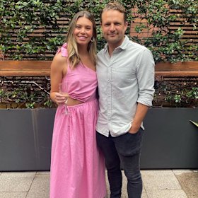 Maddie Durnan was previously linked to ex AFL player Tom Mitchell before falling for Sky Racing’s Ben Way.