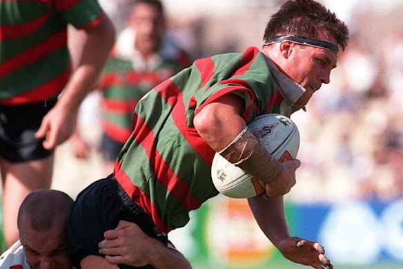 Sean Garlick in his playing days for South Sydney.