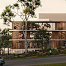 A concept view of the data centre’s facade from Mars Road. 