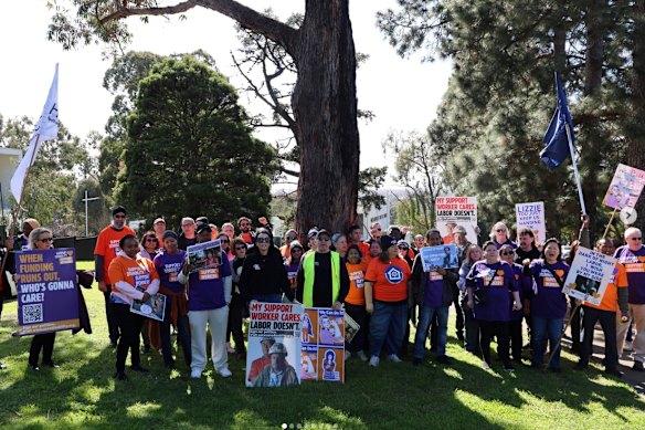 Workers from Scope walked off the job last week and were joined by families, to demand better pay, better conditions...