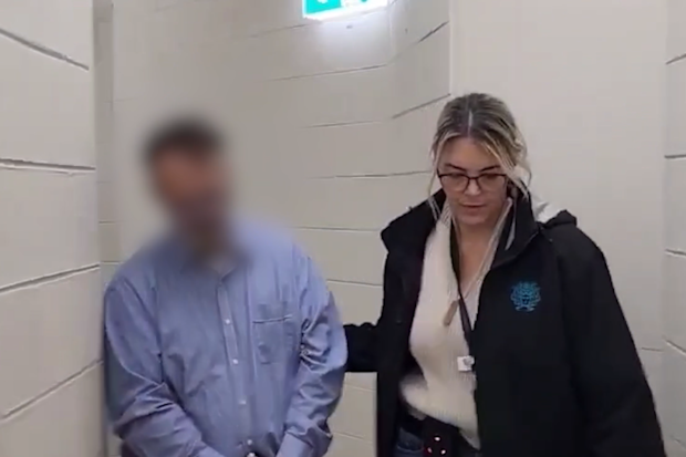 Matthew David Eagleton, 54, was arrested on Friday and charged with two counts of possessing child abuse material after a police raid at Amity College’s Auburn campus, in Sydney’s west.