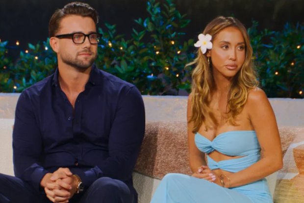Let’s Marry Harry. Harry Jowsey, Amber Mozo at the reunion for Let’s Marry Harry season 1. Cr. Kit Karzen/Netflix © 2026