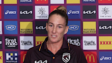Ali Brigginshaw announcing her resignation as Broncos captain.