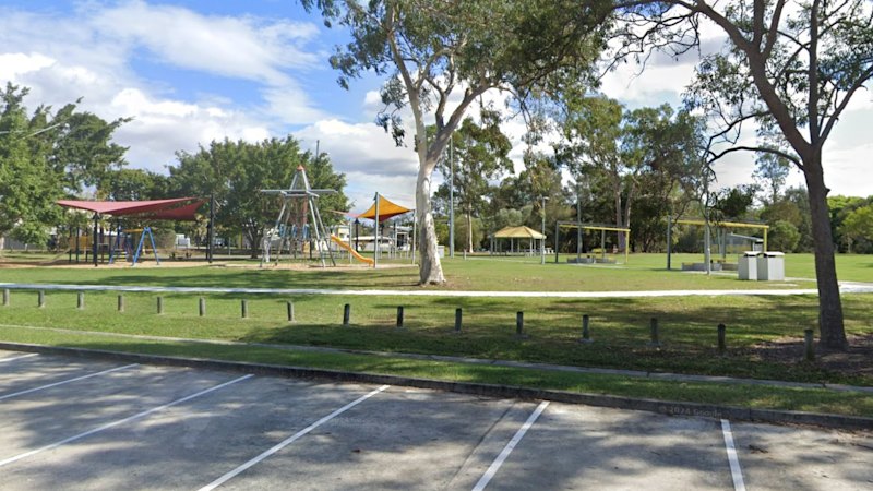 Crime scene in Logan park after man found dead on footpath