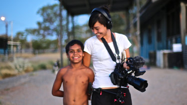 Dujuan with filmmaker Maya Newell