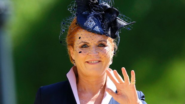 Sarah Ferguson at Prince Harry and Meghan Markle's wedding. The Duchess's novel, Her Heart for a Compass, is inspired by her great-great-aunt, Lady Margaret Montagu Douglas Scott, who spent time in the court of Queen Victoria.