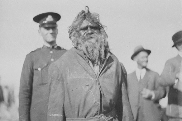 Jimmy Clements at the opening of federal parliament in 1927.