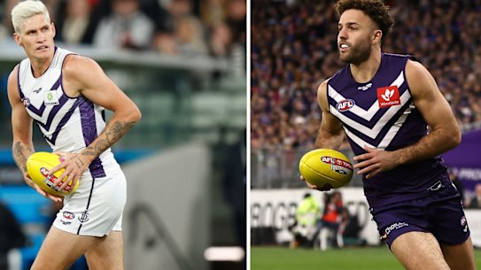 Big men in demand: Rory Lobb and Griffin Logue.