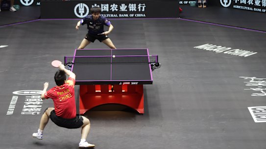 World No.1 Fan Zhendong of China takes on Taiwan’s Lin Yun-Ju in the semi-finals of the World Table Tennis Champions event in Macao last weekend.