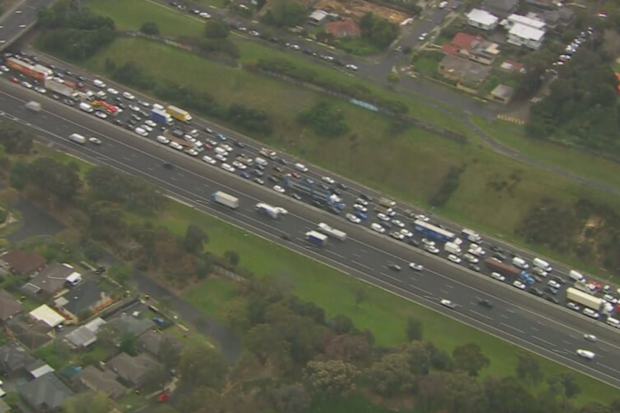 The arrests brought major traffic delays to Melbourne’s Eastlink.